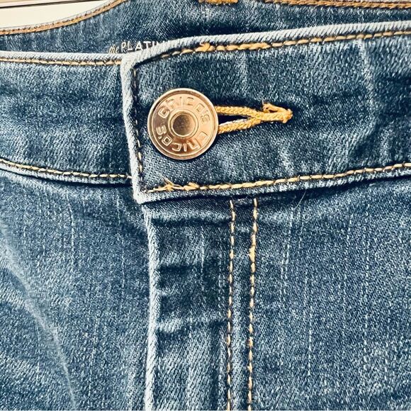 Chico's The Platinum Crop Women's Blue Jeans Size 1.5 (US M/10) - Picture 3 of 10